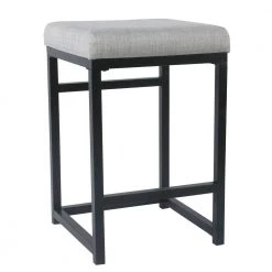 Open Back Metal 24 in. Light Gray Bar Stool by Homepop 11 Open Back Metal 24 in. Light Gray Bar Stool by Homepop -Homepop Sales light gray black homepop bar stools k7651 24 f1554 c3 1000