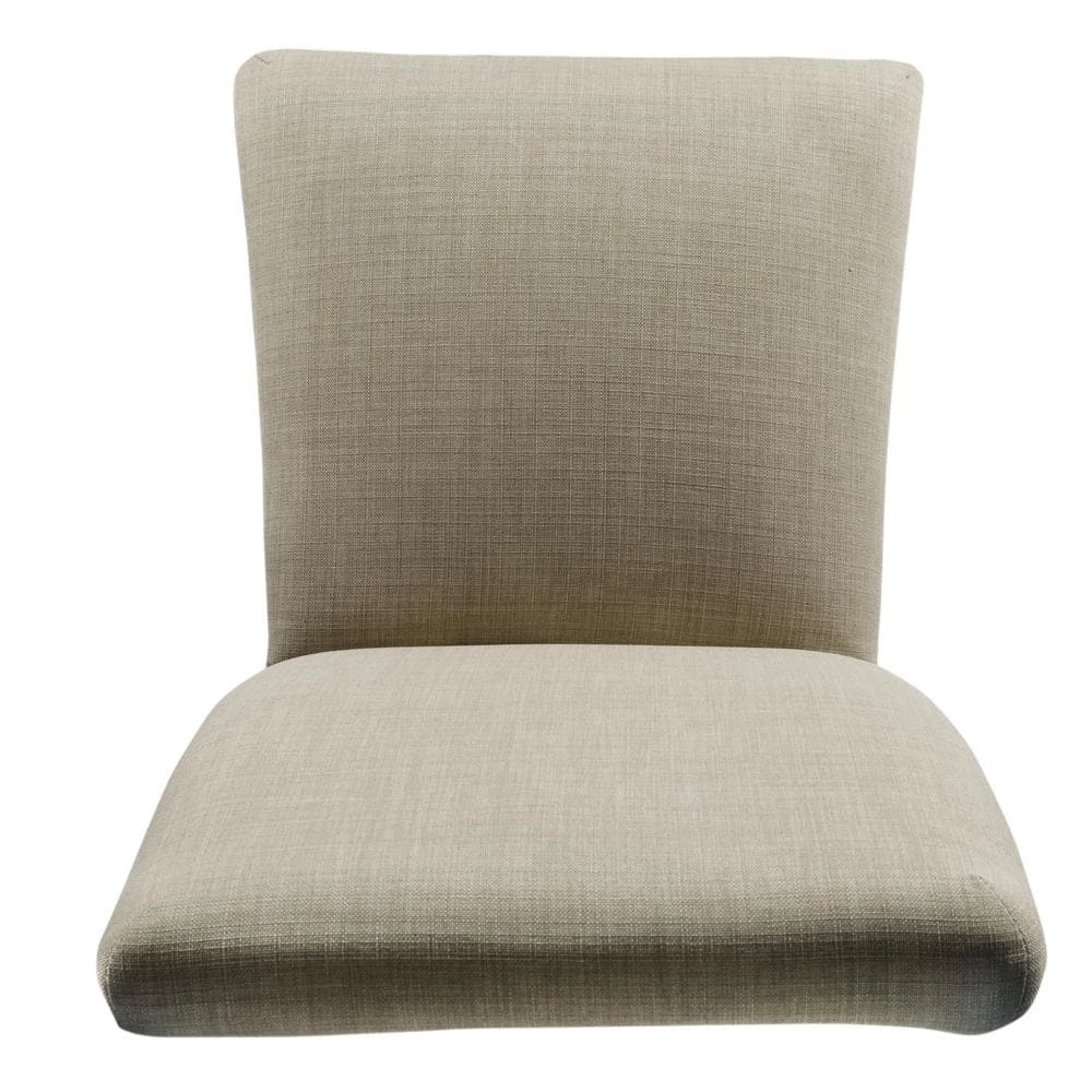 Michele Parsons Light Tan Upholstered Dining Chairs with Nailhead Trim (Set of 2) by Homepop 4 Michele Parsons Light Tan Upholstered Dining Chairs with Nailhead Trim (Set of 2) by Homepop - Image 4