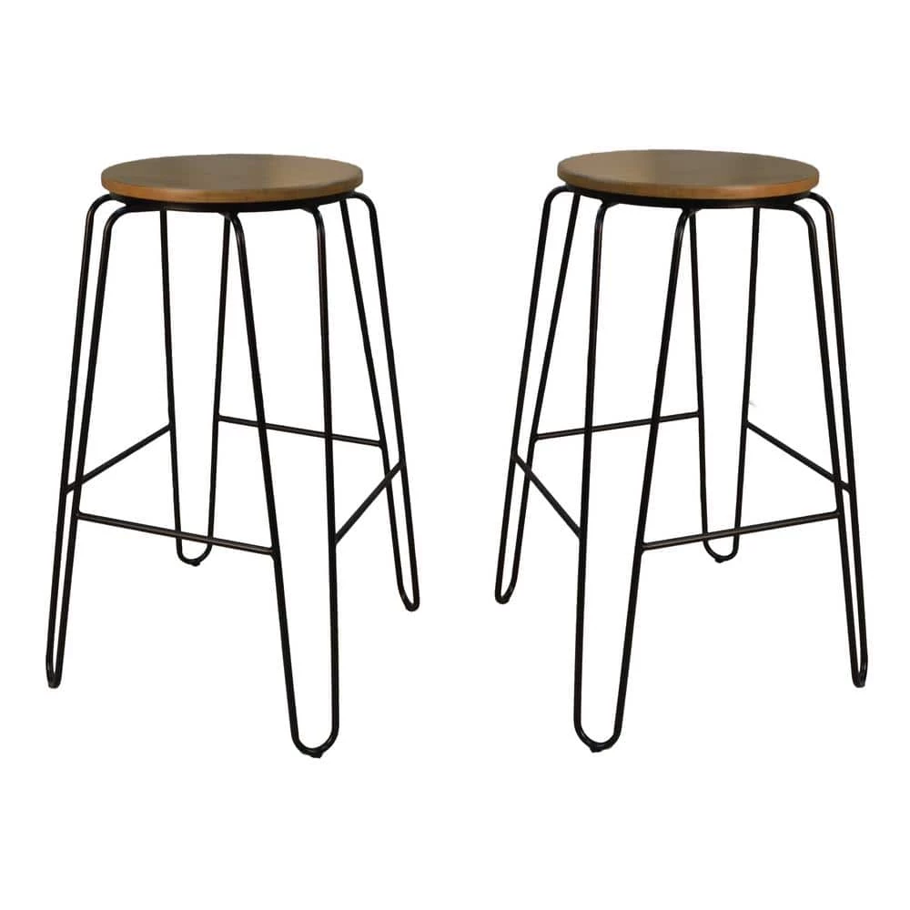 Ethan 29 in. Maple Stacking Stool (Set of 2) by Carolina Cottage 1 Ethan 29 in. Maple Stacking Stool (Set of 2) by Carolina Cottage