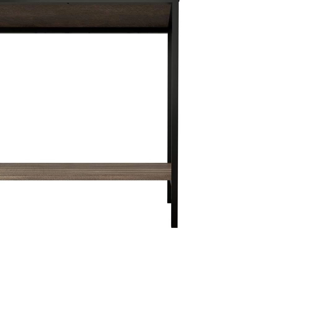 39.37 in. Classic Natural Rectangle Wood Console Table with 2-Drawers and Open Shelf for Entryway, Living Room, Hallway by Aoibox 4 39.37 in. Classic Natural Rectangle Wood Console Table with 2-Drawers and Open Shelf for Entryway, Living Room, Hallway by Aoibox - Image 4