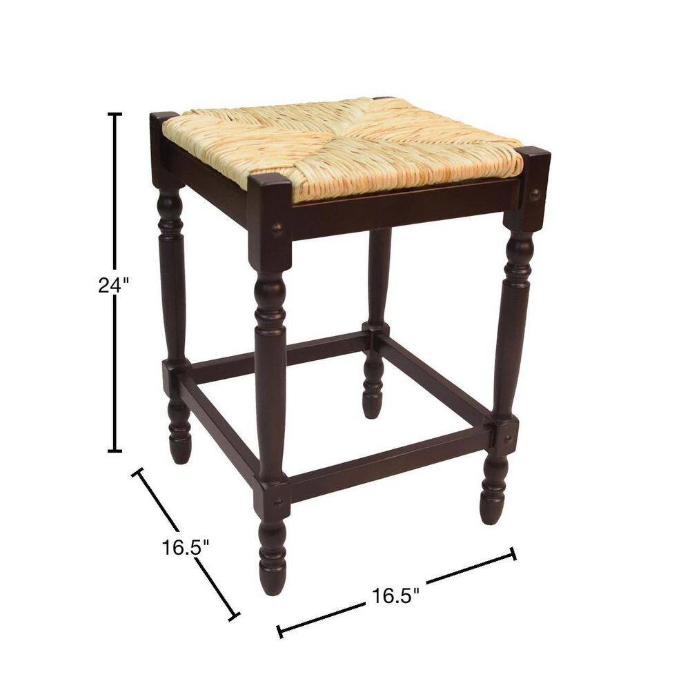 Hawthorne 23.75 in. Espresso Bar Stool by Carolina Cottage 3 Hawthorne 23.75 in. Espresso Bar Stool by Carolina Cottage - Image 3