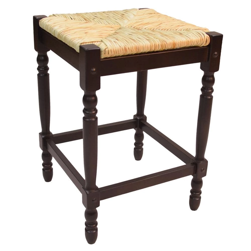 Hawthorne 23.75 in. Espresso Bar Stool by Carolina Cottage 1 Hawthorne 23.75 in. Espresso Bar Stool by Carolina Cottage
