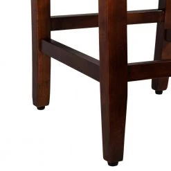Upholstered 24 in. Navy Blue Bar Stool by Homepop 16 Upholstered 24 in. Navy Blue Bar Stool by Homepop -Homepop Sales navy blue dark walnut homepop bar stools k6858 24 f2051 fa 1000