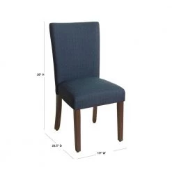 Classic Parsons Navy Blue Upholstered Dining Chair by Homepop 8 Classic Parsons Navy Blue Upholstered Dining Chair by Homepop -Homepop Sales navy blue textured solid woven homepop dining chairs k6805 f2088 40 1000