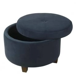 Large Navy Velvet Storage Ottoman by Homepop 13 Large Navy Velvet Storage Ottoman by Homepop -Homepop Sales navy velvet homepop ottomans k6862 b215 c3 1000