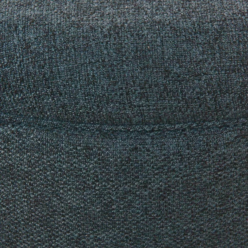 Large Textured Navy Round Storage Ottoman by Homepop 8 Large Textured Navy Round Storage Ottoman by Homepop - Image 8