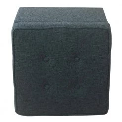Square Textured Navy Tufted Storage Ottoman by Homepop 16 Square Textured Navy Tufted Storage Ottoman by Homepop -Homepop Sales navy woven homepop ottomans n5762 f2110 4f 1000