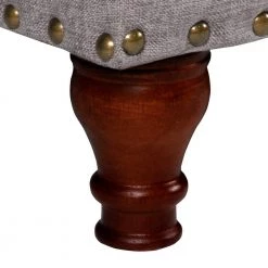 Large Rectangle Gray Bench with Storage and Nail Head Trim 18 in. Height x 42 in. Width x 18 in. Depth by Homepop 15 Large Rectangle Gray Bench with Storage and Nail Head Trim 18 in. Height x 42 in. Width x 18 in. Depth by Homepop -Homepop Sales neutral gray homepop bedroom benches k6159 f1332 44 1000