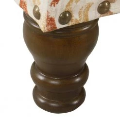 Large Rectangle Orange/Cream Medallion Bench with Storage and Nailhead Trim 18 in. Height x 42 in. Width x 18 in. Depth by Homepop 20 Large Rectangle Orange/Cream Medallion Bench with Storage and Nailhead Trim 18 in. Height x 42 in. Width x 18 in. Depth by Homepop -Homepop Sales orange and cream medallion homepop bedroom benches k6159 a869 76 1000