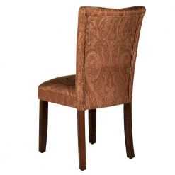 Parsons Red and Gold Damask Upholstered Dining Chair by Homepop 13 Parsons Red and Gold Damask Upholstered Dining Chair by Homepop -Homepop Sales red and gold damask homepop dining chairs k1136 f765 1f 1000
