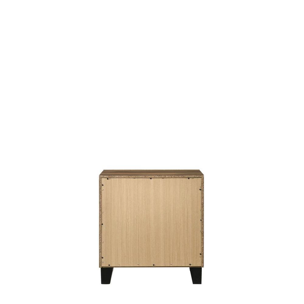 Morales Antique Oak Finish Transitional Nightstand 1-PC w/2 Drawers & Anti-Tip Kit (22"L x 15"W x 23"H) by Aoibox 3 Morales Antique Oak Finish Transitional Nightstand 1-PC w/2 Drawers & Anti-Tip Kit (22"L x 15"W x 23"H) by Aoibox - Image 3