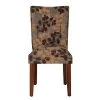 Parsons Textured Sage Floral Chenille Upholstered Dining Chair by Homepop