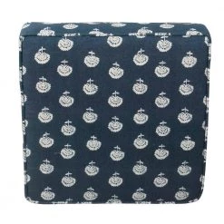 Navy and White Small Floral Cube Storage Ottoman by Homepop 13 Navy and White Small Floral Cube Storage Ottoman by Homepop -Homepop Sales small floral navy and white homepop ottomans k7342 a772 1f 1000