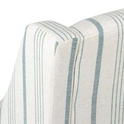 Striped Blue Calypso Poly-Linen Modern Swoop Accent Chair by Homepop 13 Striped Blue Calypso Poly-Linen Modern Swoop Accent Chair by Homepop -Homepop Sales soft blue striped poly linen fabric with a neutral background homepop accent chairs k6908 f2230 44 1000