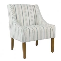 Striped Blue Calypso Poly-Linen Modern Swoop Accent Chair by Homepop 10 Striped Blue Calypso Poly-Linen Modern Swoop Accent Chair by Homepop -Homepop Sales soft blue striped poly linen fabric with a neutral background homepop accent chairs k6908 f2230 c3 1000