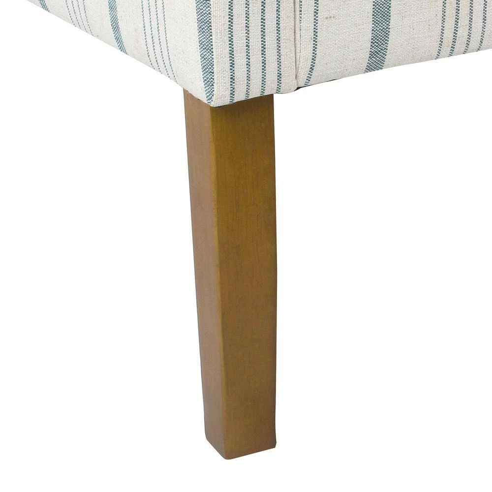 Striped Blue Calypso Poly-Linen Modern Swoop Accent Chair by Homepop 7 Striped Blue Calypso Poly-Linen Modern Swoop Accent Chair by Homepop - Image 7