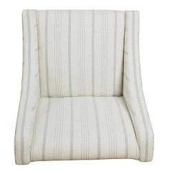 Striped Dove Grey Poly-Linen Modern Swoop Accent Chair by Homepop 10 Striped Dove Grey Poly-Linen Modern Swoop Accent Chair by Homepop -Homepop Sales soft gray striped poly linen fabric with a neutral background homepop accent chairs k6908 f2231 1f 1000