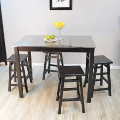 Carter Black Bar Table by Carolina Cottage 9 Carter Black Bar Table by Carolina Cottage -Homepop Sales stainless steel top hand finished in black carolina cottage bar tables cf2242b 31 1000