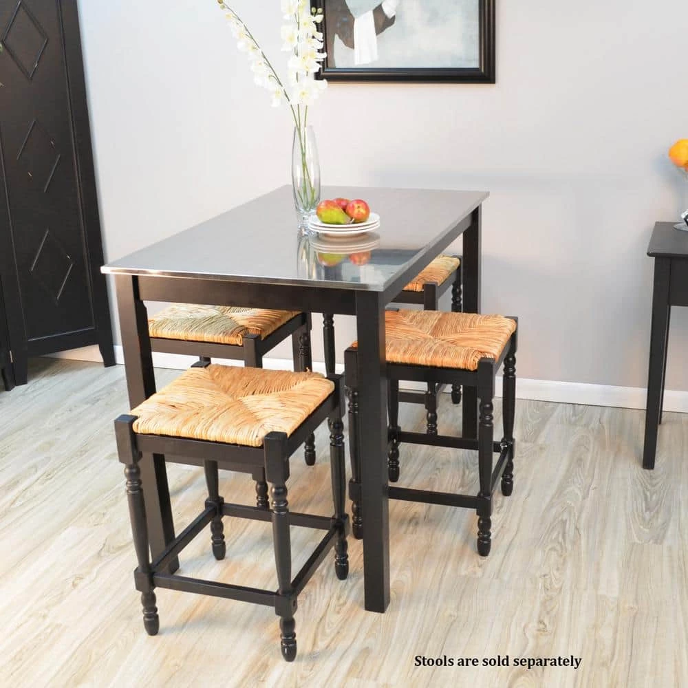 Carter Black Bar Table by Carolina Cottage 2 Carter Black Bar Table by Carolina Cottage - Image 2