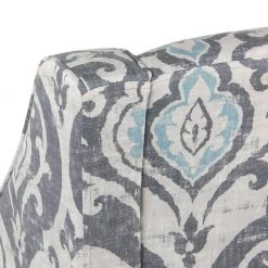 Global Damask Suri Blue Classic Swoop Accent Chair by Homepop 17 Global Damask Suri Blue Classic Swoop Accent Chair by Homepop -Homepop Sales suri blue and white global damask homepop accent chairs k6499 a750 1f 1000