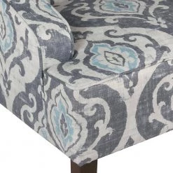 Global Damask Suri Blue Classic Swoop Accent Chair by Homepop 18 Global Damask Suri Blue Classic Swoop Accent Chair by Homepop -Homepop Sales suri blue and white global damask homepop accent chairs k6499 a750 44 1000