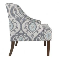 Global Damask Suri Blue Classic Swoop Accent Chair by Homepop 16 Global Damask Suri Blue Classic Swoop Accent Chair by Homepop -Homepop Sales suri blue and white global damask homepop accent chairs k6499 a750 4f 1000
