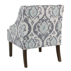 Global Damask Suri Blue Classic Swoop Accent Chair by Homepop 20 Global Damask Suri Blue Classic Swoop Accent Chair by Homepop -Homepop Sales suri blue and white global damask homepop accent chairs k6499 a750 76 1000
