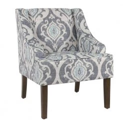 Global Damask Suri Blue Classic Swoop Accent Chair by Homepop 15 Global Damask Suri Blue Classic Swoop Accent Chair by Homepop -Homepop Sales suri blue and white global damask homepop accent chairs k6499 a750 c3 1000