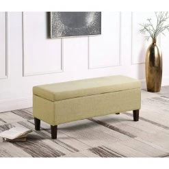 Luxury Tan Woven Storage Bench 18 in. Height x 46 in. Width x 16 in. Depth by Homepop 23 Luxury Tan Woven Storage Bench 18 in. Height x 46 in. Width x 16 in. Depth by Homepop -Homepop Sales tan woven homepop bedroom benches k8562 f1399 31 1000