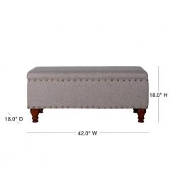 Luxury Tan Woven Storage Bench 18 in. Height x 46 in. Width x 16 in. Depth by Homepop 14 Luxury Tan Woven Storage Bench 18 in. Height x 46 in. Width x 16 in. Depth by Homepop -Homepop Sales tan woven homepop bedroom benches k8562 f1399 40 1000