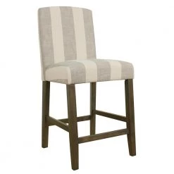 Curved Back 40 in. Taupe and Cream Awning Stripe High Back Wood 25 in. Bar Stool by Homepop 12 Curved Back 40 in. Taupe and Cream Awning Stripe High Back Wood 25 in. Bar Stool by Homepop -Homepop Sales taupe and cream awning stripe homepop bar stools k7576 24 f2060 c3 1000