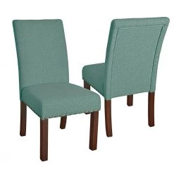 Parsons 4-Button Teal Tufted Aqua Textured Parson Chairs (Set of 2) by Homepop 16 Parsons 4-Button Teal Tufted Aqua Textured Parson Chairs (Set of 2) by Homepop -Homepop Sales teal homepop dining chairs k6378 f1374 4f 1000