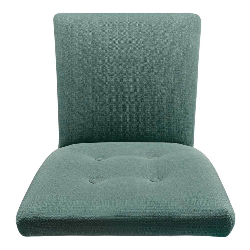 Parsons 4-Button Teal Tufted Aqua Textured Parson Chairs (Set of 2) by Homepop 3 Parsons 4-Button Teal Tufted Aqua Textured Parson Chairs (Set of 2) by Homepop - Image 3