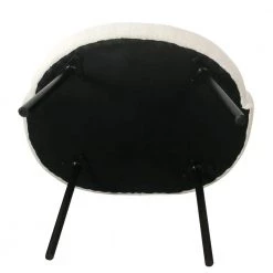 Sherpa Cream Accent Chair by Homepop 16 Sherpa Cream Accent Chair by Homepop -Homepop Sales textured sherpa cream with black ebony metal legs homepop accent chairs k8536 b303 fa 1000