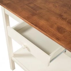 42 in. Walnut Solid Wood Kitchen Island with Cream White Legs, Drawer and Towel Rack for Small Place by Aoibox 18 42 in. Walnut Solid Wood Kitchen Island with Cream White Legs, Drawer and Towel Rack for Small Place by Aoibox -Homepop Sales walnut and cream white aoibox kitchen islands snmx713 77 1000