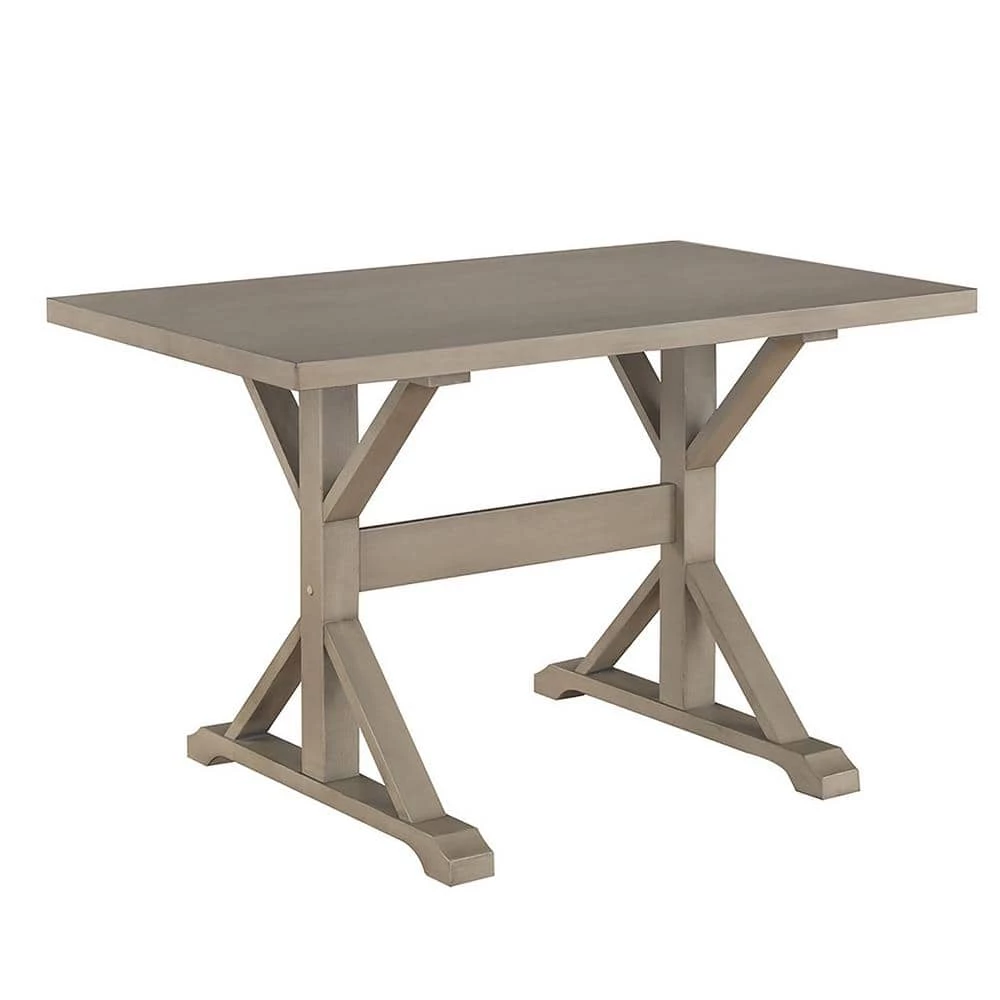 48 in. Rectangular Weathered Gray Writing Desks with Trestle Base by Carolina Cottage 1 48 in. Rectangular Weathered Gray Writing Desks with Trestle Base by Carolina Cottage