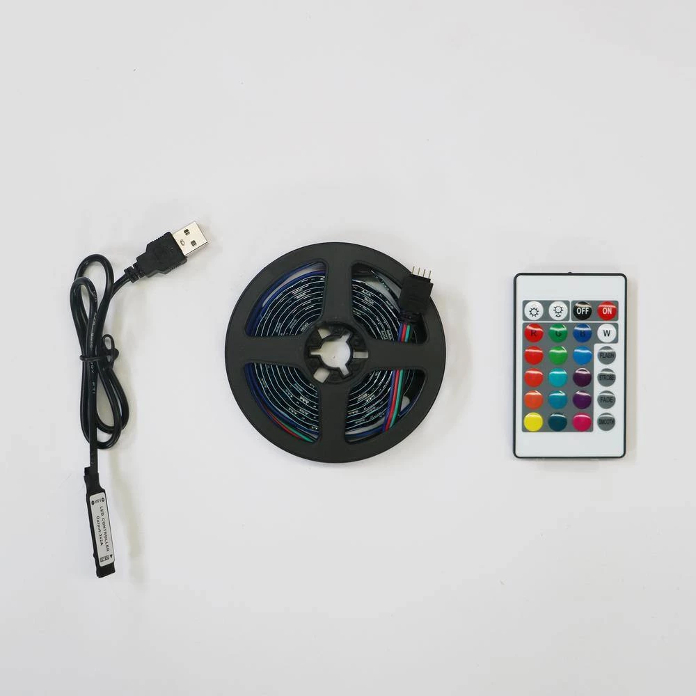 63 in. W x 14 in. D x 16 in. H White+Gray Modern TV Stand with LED Lights Fit up to 65 inch TV by Aoibox 5 63 in. W x 14 in. D x 16 in. H White+Gray Modern TV Stand with LED Lights Fit up to 65 inch TV by Aoibox - Image 5