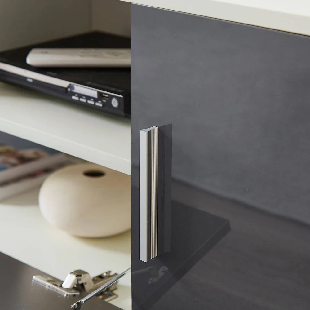 63 in. W x 14 in. D x 16 in. H White+Gray Modern TV Stand with LED Lights Fit up to 65 inch TV by Aoibox 10 63 in. W x 14 in. D x 16 in. H White+Gray Modern TV Stand with LED Lights Fit up to 65 inch TV by Aoibox - Image 10