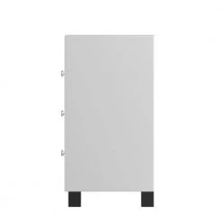 41.3"L x17.7"W x35.2"H White GlassThree-Drawer Locker Cabinet by Aoibox 16 41.3"L x17.7"W x35.2"H White GlassThree-Drawer Locker Cabinet by Aoibox -Homepop Sales white aoibox accent cabinets snmx2088 77 1000