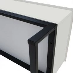 41.30 in. L Coffee Table with Steel Legs, Storage Space and Liftable Table Top, 15 Min. Quick Assemble, White by Aoibox 16 41.30 in. L Coffee Table with Steel Legs, Storage Space and Liftable Table Top, 15 Min. Quick Assemble, White by Aoibox -Homepop Sales white aoibox coffee tables snmx2386 1d 1000