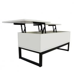 41.30 in. L Coffee Table with Steel Legs, Storage Space and Liftable Table Top, 15 Min. Quick Assemble, White by Aoibox 14 41.30 in. L Coffee Table with Steel Legs, Storage Space and Liftable Table Top, 15 Min. Quick Assemble, White by Aoibox -Homepop Sales white aoibox coffee tables snmx2386 40 1000