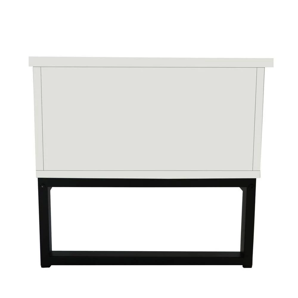 41.30 in. L Coffee Table with Steel Legs, Storage Space and Liftable Table Top, 15 Min. Quick Assemble, White by Aoibox 8 41.30 in. L Coffee Table with Steel Legs, Storage Space and Liftable Table Top, 15 Min. Quick Assemble, White by Aoibox - Image 8