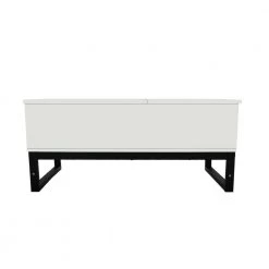 41.30 in. L Coffee Table with Steel Legs, Storage Space and Liftable Table Top, 15 Min. Quick Assemble, White by Aoibox 18 41.30 in. L Coffee Table with Steel Legs, Storage Space and Liftable Table Top, 15 Min. Quick Assemble, White by Aoibox -Homepop Sales white aoibox coffee tables snmx2386 c3 1000