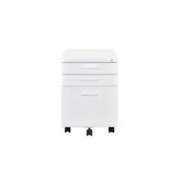 White 3-Drawer Metal File Cabinet by Aoibox 13 White 3-Drawer Metal File Cabinet by Aoibox -Homepop Sales white aoibox file cabinets snmx598w 1f 1000