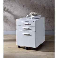 White 3-Drawer Metal File Cabinet by Aoibox 11 White 3-Drawer Metal File Cabinet by Aoibox -Homepop Sales white aoibox file cabinets snmx598w c3 1000