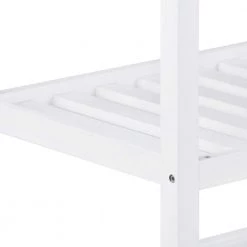 43.3 in. Rolling Kitchen Serving Cart with Solid Wood Top and Locking Wheels, Two Open Storage Shelves and Two Drawers by Aoibox 24 43.3 in. Rolling Kitchen Serving Cart with Solid Wood Top and Locking Wheels, Two Open Storage Shelves and Two Drawers by Aoibox -Homepop Sales white aoibox kitchen islands snmx3644 fa 1000