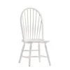 White Wooden Windsor Dining Chair by Carolina Cottage