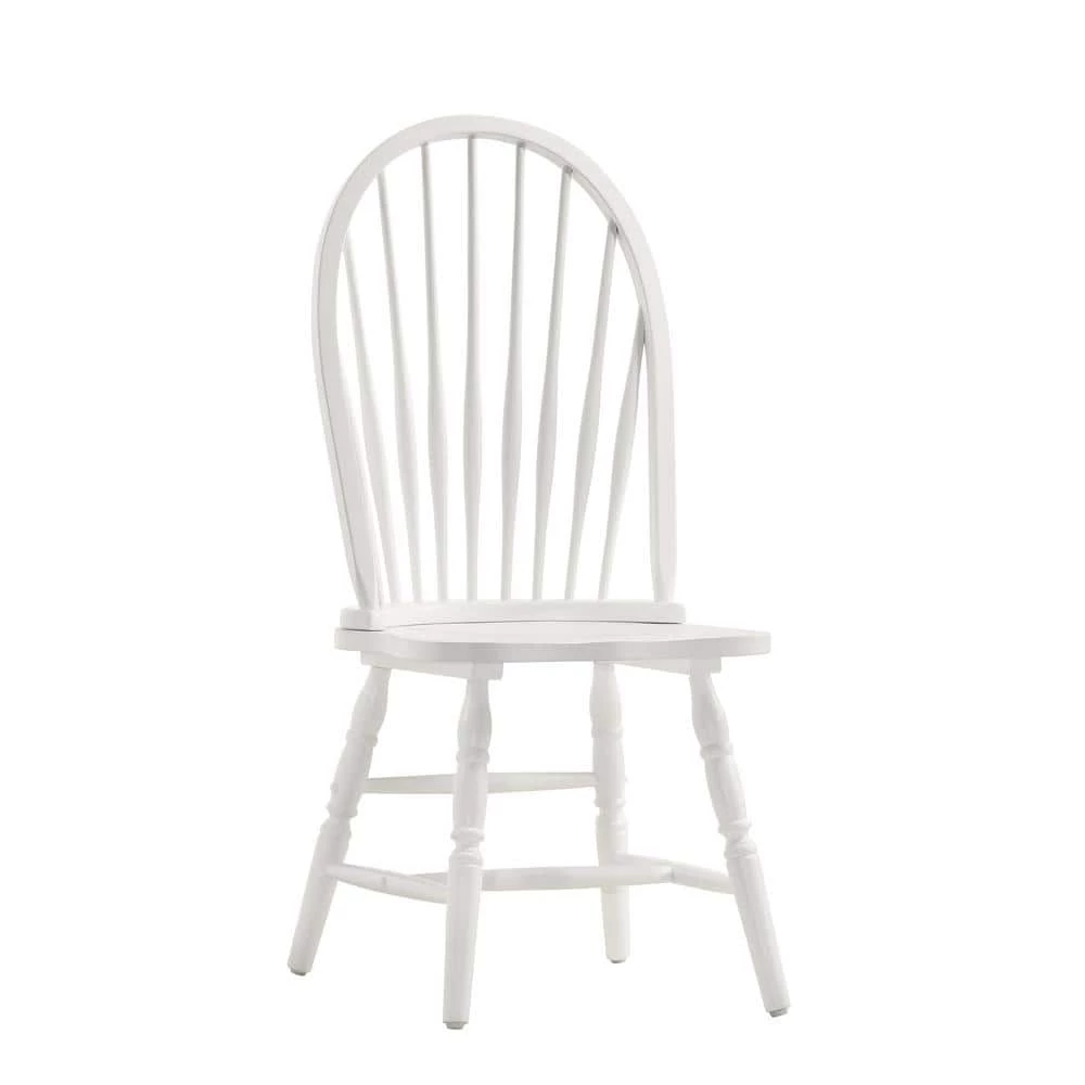 White Wooden Windsor Dining Chair by Carolina Cottage 1 White Wooden Windsor Dining Chair by Carolina Cottage