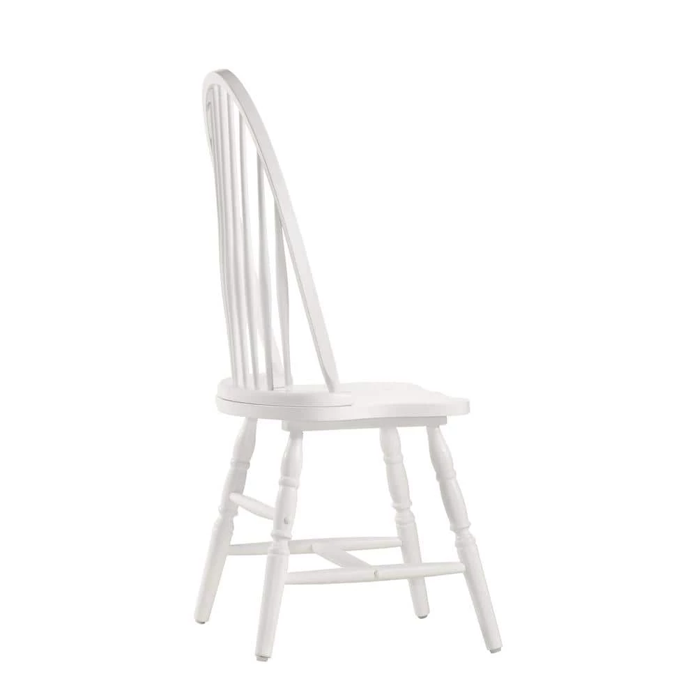 White Wooden Windsor Dining Chair by Carolina Cottage 2 White Wooden Windsor Dining Chair by Carolina Cottage - Image 2